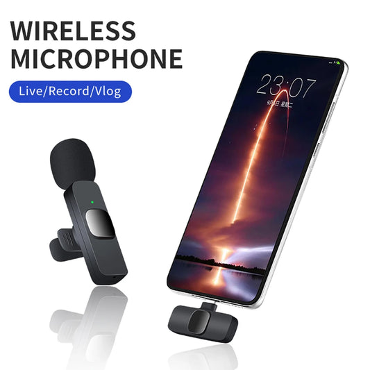 Compact Wireless Mic for Mobile Video Recording & Streaming